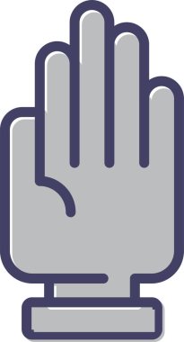 el simgesi, vektör illüstrasyonu basit tasarım