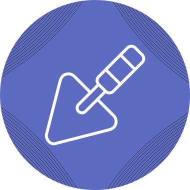 Trowel simgesi, vektör illüstrasyonu basit tasarım