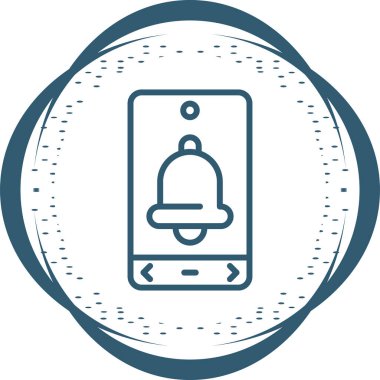 Bilgilendirme zili. Web simgesi basit illüstrasyon