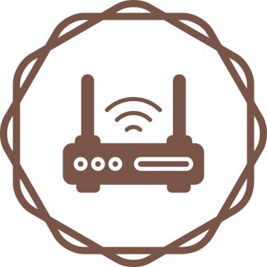 Yönlendirici. Web simgesi basit illüstrasyon 