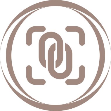 Tasarım Kısıtlı Simgesi. Zincir, Bağlı Sembol, Vektör.