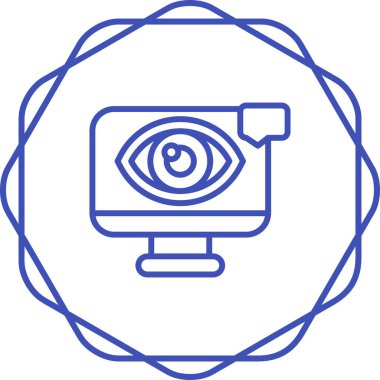 Görsel Tasarım Web simgesi vektör illüstrasyonu