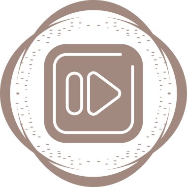 Hızlı ileri düğme vektör illüstrasyonu