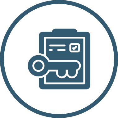 Belge. Web simgesi basit illüstrasyon