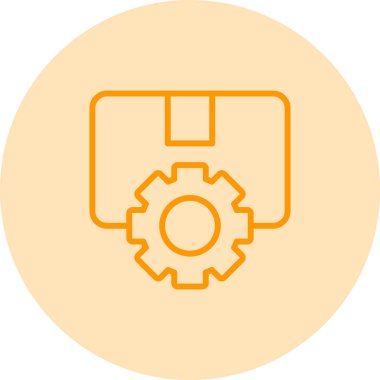 Paket teslim simgesi, vektör illüstrasyonu  