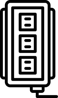 soket simgesi web basit illüstrasyon