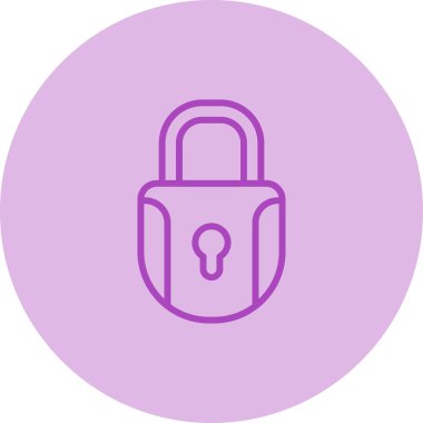 kilit simgesi, vektör illüstrasyonu  