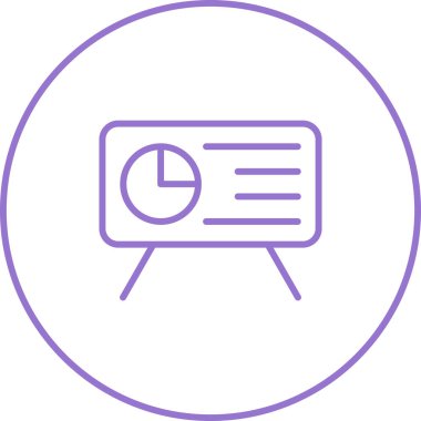 Sunum. Web simgesi basit tasarım