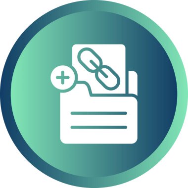 Belge Bağlantı Ağı vektör resimlemesi Ekle