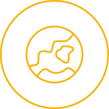 Küresel simge vektör illüstrasyonu 