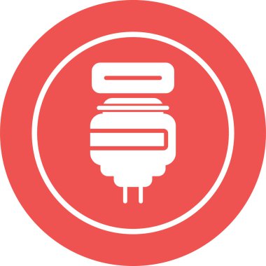 elektrik prizi simgesi. Web illüstrasyonu