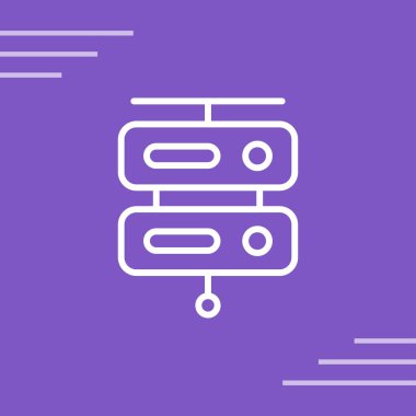 Sunucu web simgesi, vektör çizim