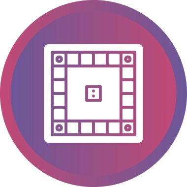 Masa oyunu. Web simgesi basit illüstrasyon