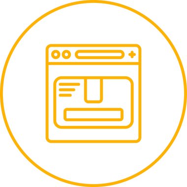 Paket. Web simgesi basit illüstrasyon