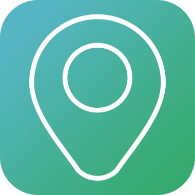 Konum simgesi. Yer tutucu nokta sembolü. Vektör illüstrasyonu 