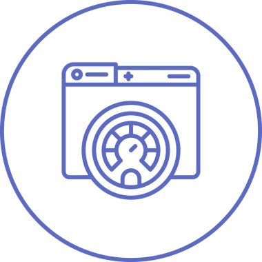 performans web simgesi, vektör illüstrasyonu