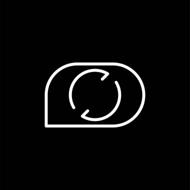 Yenile. Web simgesi basit illüstrasyon