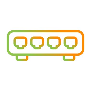 Ethernet Geçiş Ağı simgesinin vektör çizimi