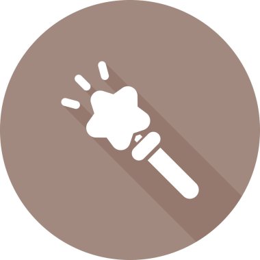 Sihirli Değnek Modern simgesinin vektör çizimi     