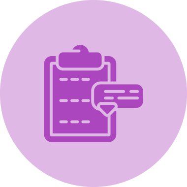 konuşma balonu vektör illüstrasyonlu belge simgesi