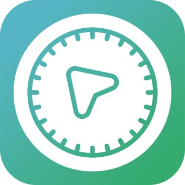 pusula web simgesi tasarımı çizimi