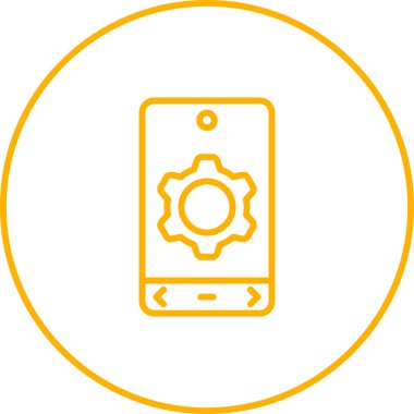 Simge, web düğmesi, basit vektör illüstrasyonu ayarlanıyor