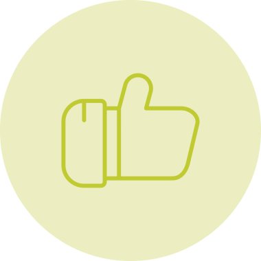 Simge vektör illüstrasyonunu parmakla