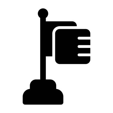 bayrak web simgesi, vektör illüstrasyonu