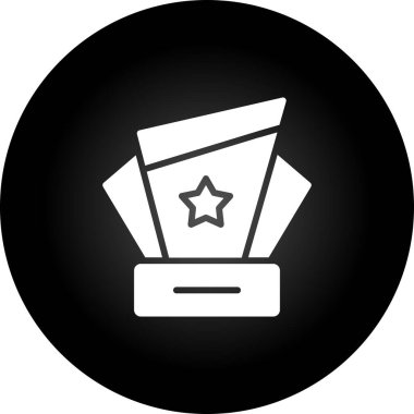 Award icon, vector illustration simple design