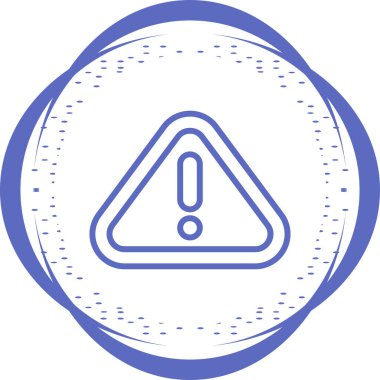 Uyarı, uyarı simgesi vektör illüstrasyonu 