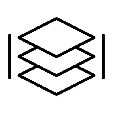 Katman simgesinin web illüstrasyonu