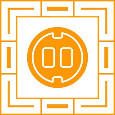 soket simgesi web basit illüstrasyon