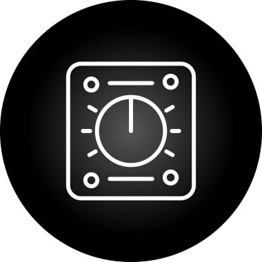 Web ve mobil uygulama tasarımınız için beyaz arkaplanda izole edilmiş loş simge vektörü. Logo logosu konsepti