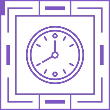 zaman yönetimi simgesi, vektör illüstrasyonu