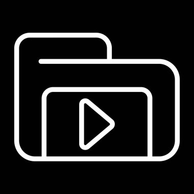 Video player vector icon design 