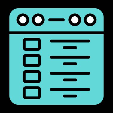 Web tarayıcı simgesi, vektör illüstrasyonu basit tasarım