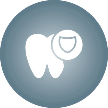 Diş simgesinin vektör illüstrasyonu 