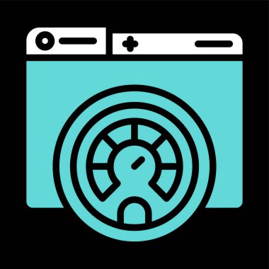 performans web simgesi, vektör illüstrasyonu