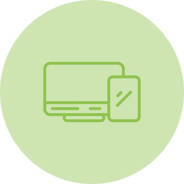 Bilgisayar. Web simgesi basit illüstrasyon