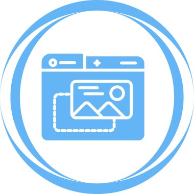 Etrade web simgesi vektör illüstrasyonu