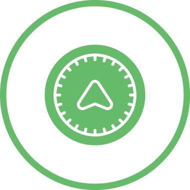 pusula web simgesi tasarımı çizimi