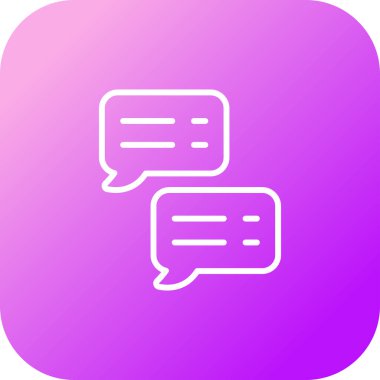 Sohbet balonları. Web simgesi basit tasarım