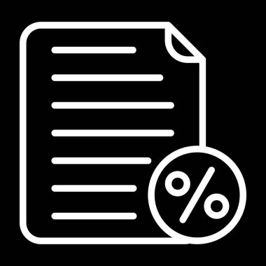 belge simgesi, vektör illüstrasyonu basit tasarım
