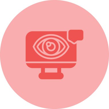 Görsel Tasarım Web simgesi vektör illüstrasyonu