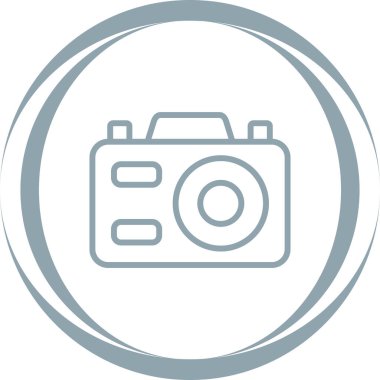 Kamera web simgeleri kümesi, basit vektör illüstrasyonu