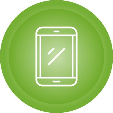 Akıllı telefon. Web simgesi basit illüstrasyon 