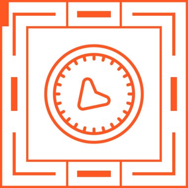 pusula web simgesi tasarımı çizimi