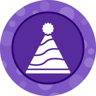 Parti şapkası modern simgesinin vektör illüstrasyonu 