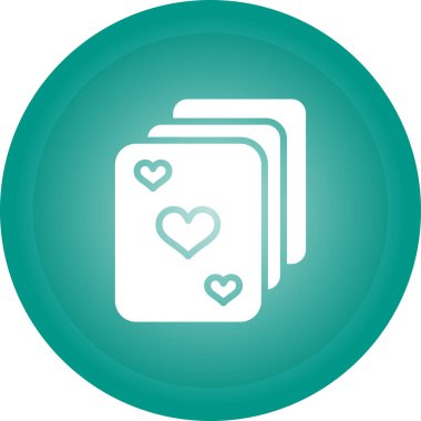 Kartlar. Web simgesi basit illüstrasyon