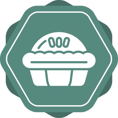 turta simgesi, vektör illüstrasyonu basit tasarım